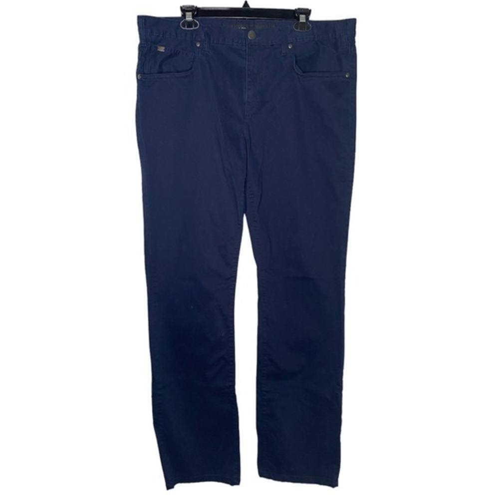 Marc Anthony Slim Fit Chinos (Size:38x36, Color:Navy-Blue)